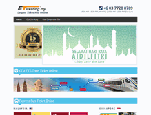 Tablet Screenshot of eticketing.my